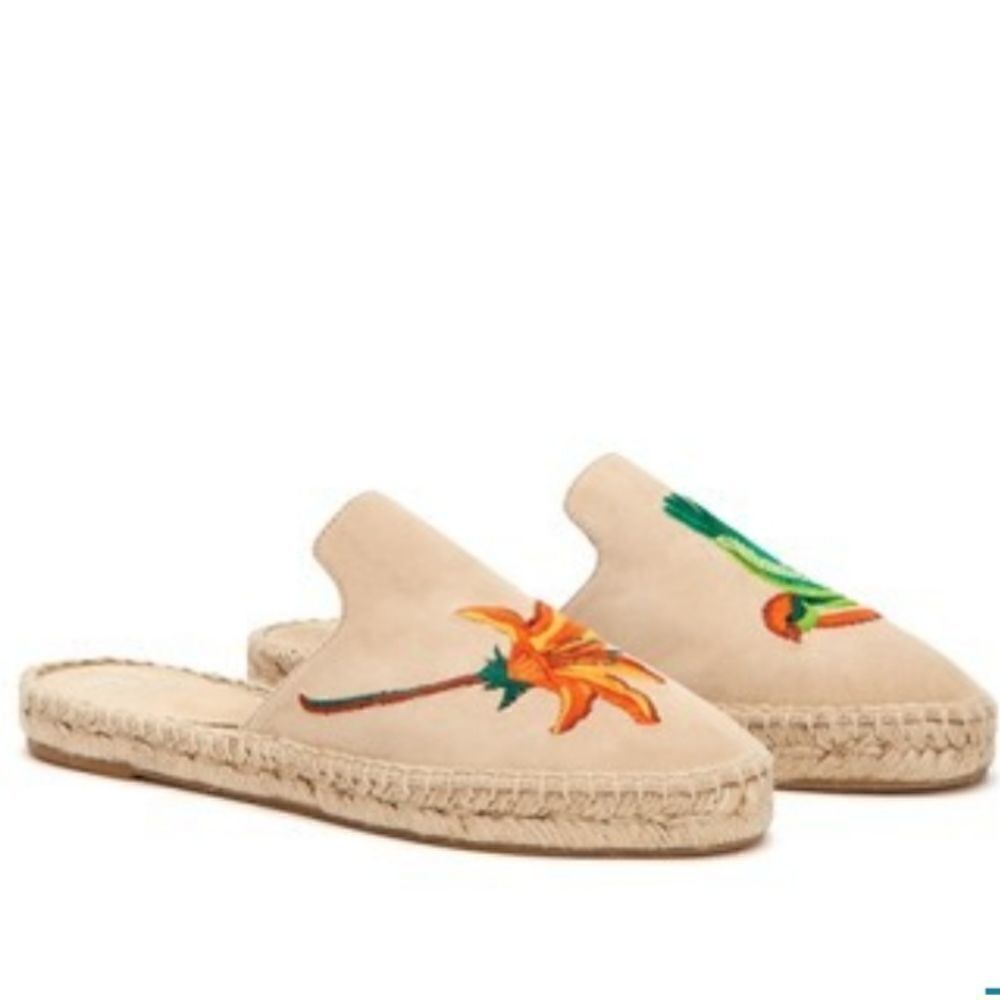 Aquatalia Blair Espadrille Embroidered Flat - Picture 2 of 13